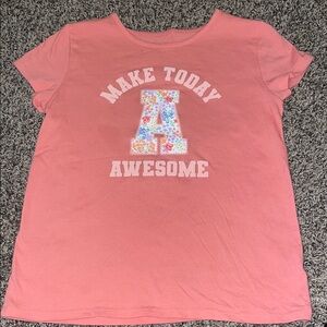 Wonder Nation Pink 'Make Today Awesome' Tee